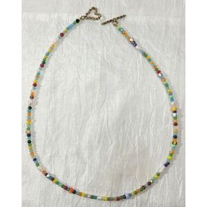 Luiny Caro Seed Necklace - Cultured Pearls, Glass & Crystal Beads - 16" - $98
